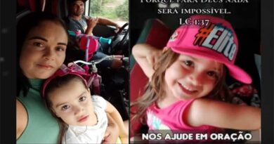 Após 3 dias, corpo de menina desaparecida em acidente é encontrado