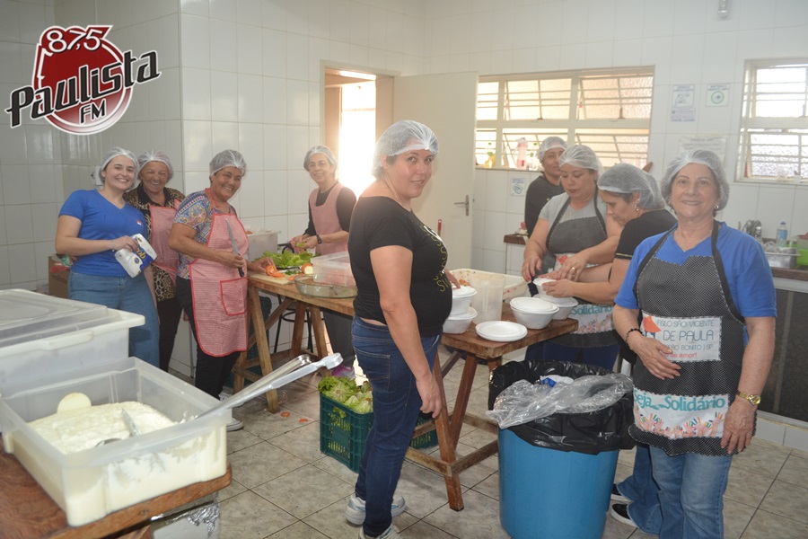 Foto: Salão do Almoço beneficente do Asilo São Vicente de Paula, registro Marcos Rodeio