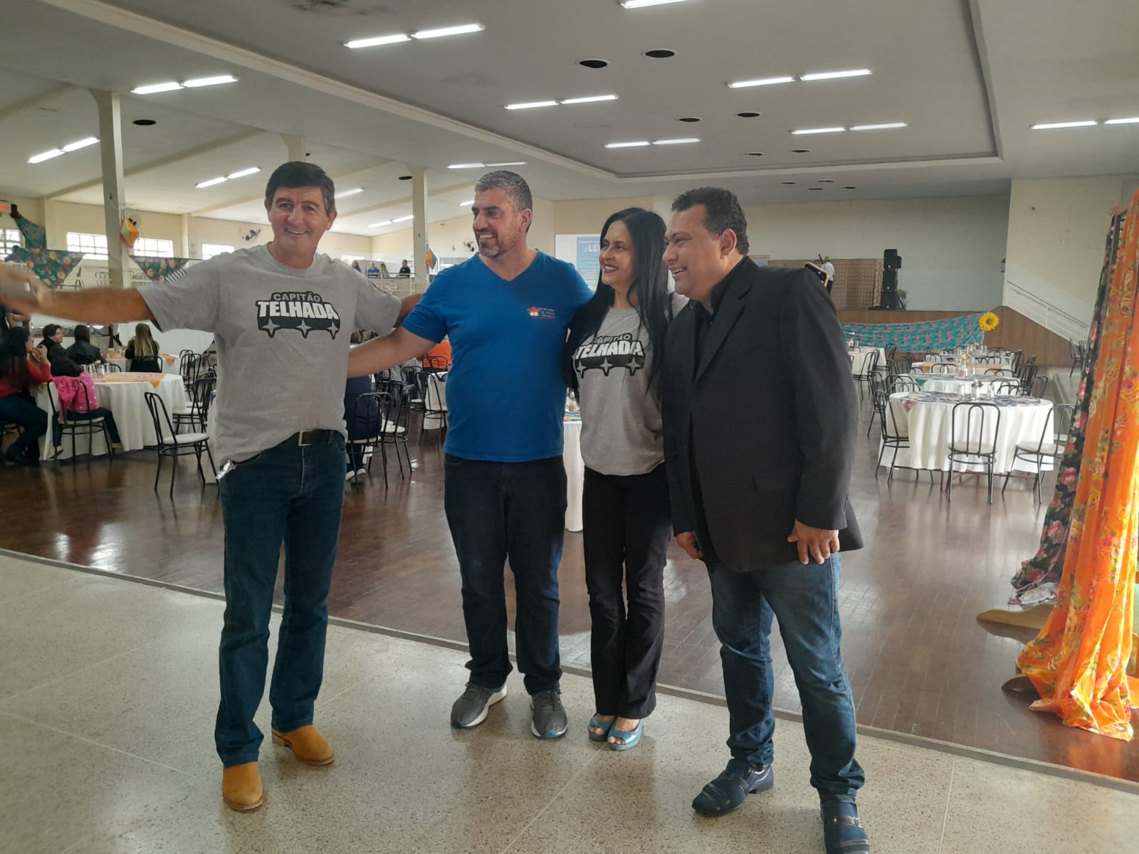 A Festa recebeu a visita do Ex.Prefeito e Assessor Parlamentar de Torre de Pedra. Emerson Mota, equipe do Deputado Estadual Capitão Telhada e do Deputado Federal Coronel Telhada.