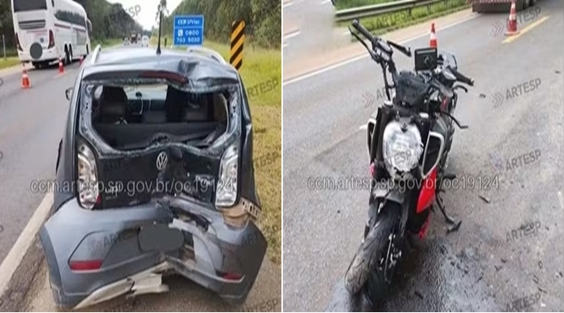 Motociclista morre após bater na traseira de carro em rodovia de Capão Bonito